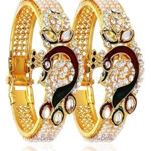 NMII Glass with Plain and Glossy Finished Bangle Set For Women and Girls